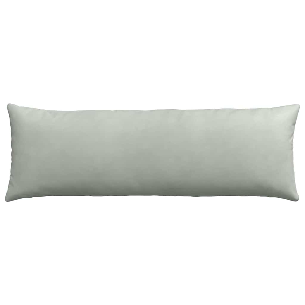 Sofakissen 2 pcs Hellgrau 120 x 40 cm Cordstoff
