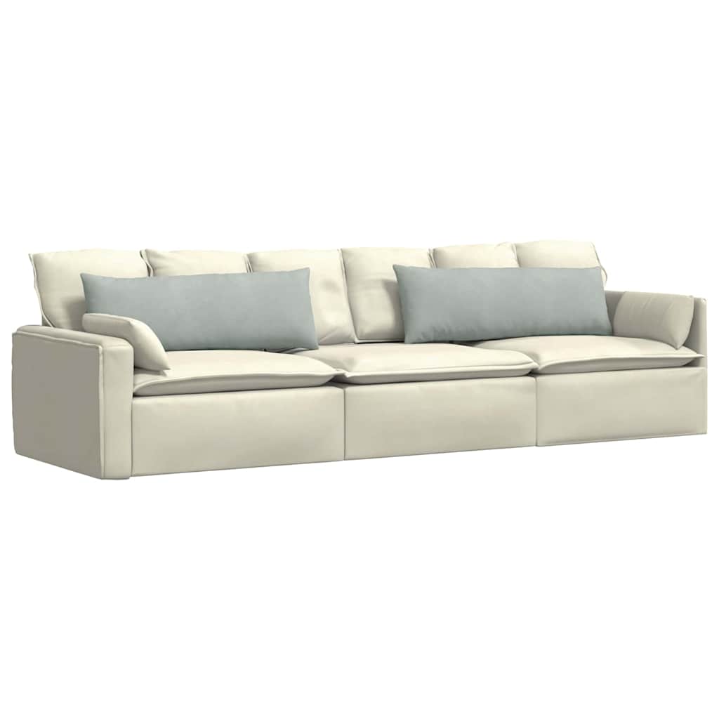 Sofakissen 2 pcs Hellgrau 120 x 40 cm Cordstoff