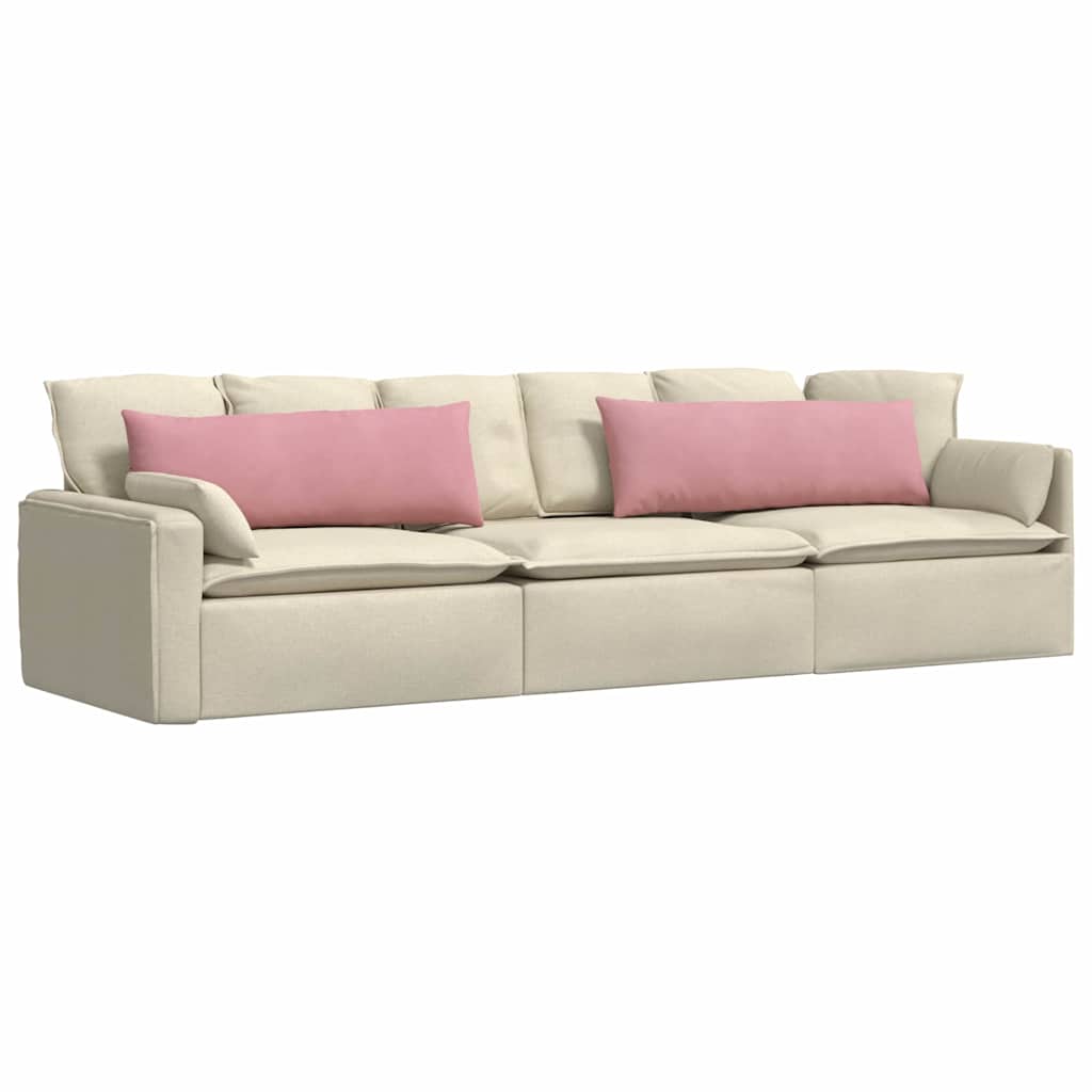 Sofakissen 2 pcs Rosa 120 x 40 cm Cordstoff