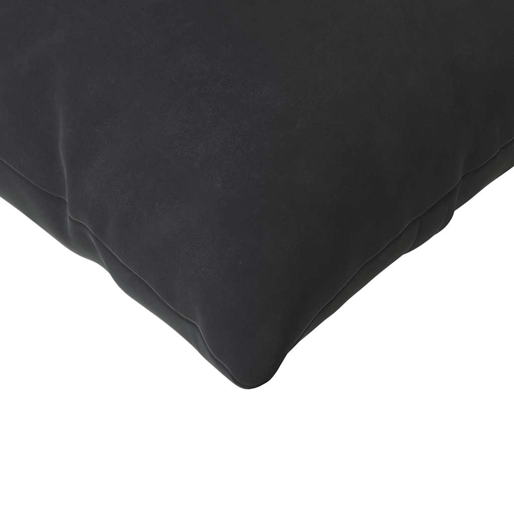 Sofakissen 2 pcs Schwarz 120 x 40 cm Cordstoff