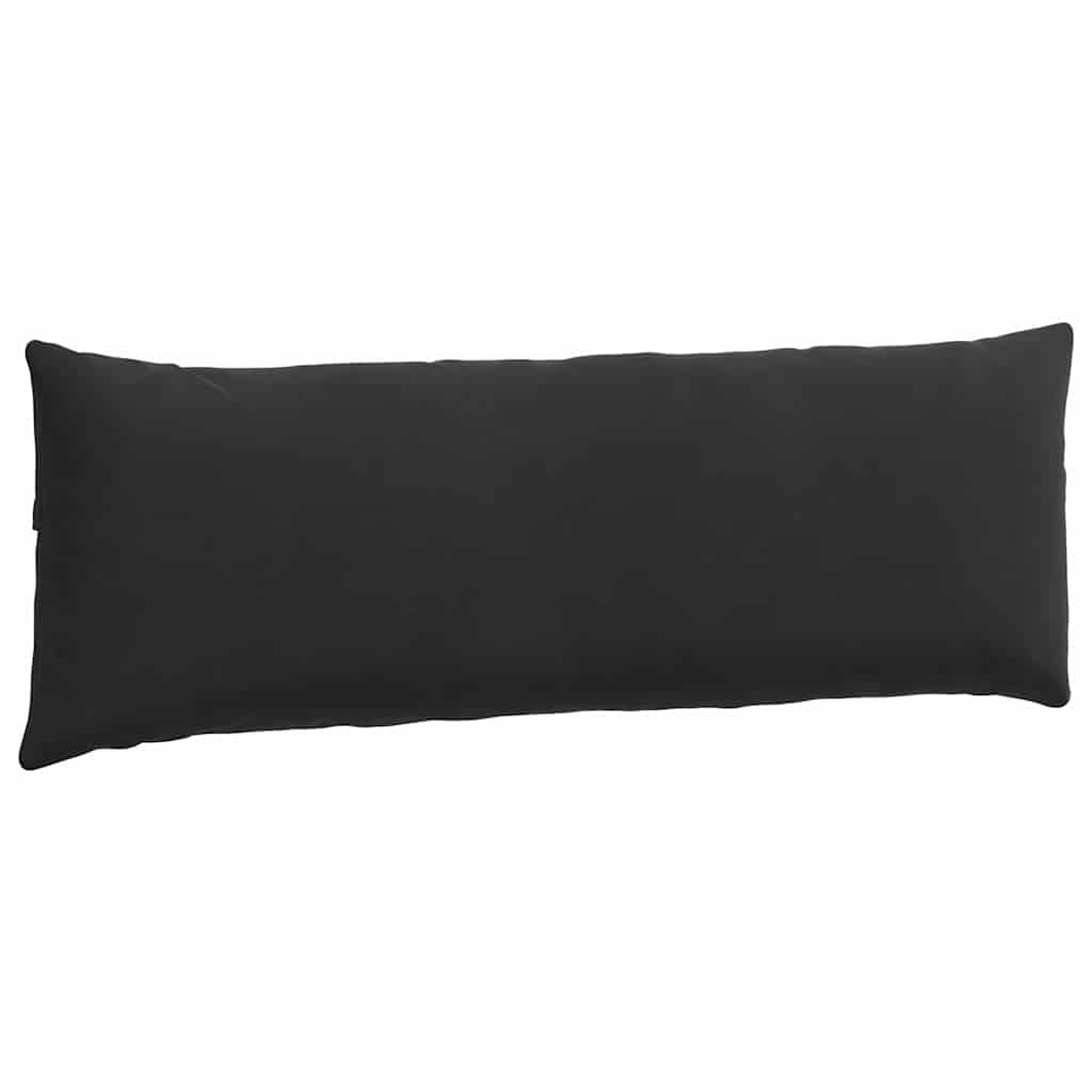 Sofakissen 2 pcs Schwarz 120 x 40 cm Cordstoff