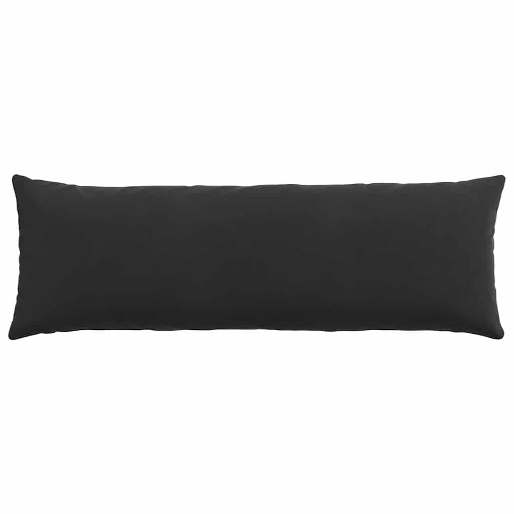 Sofakissen 2 pcs Schwarz 120 x 40 cm Cordstoff