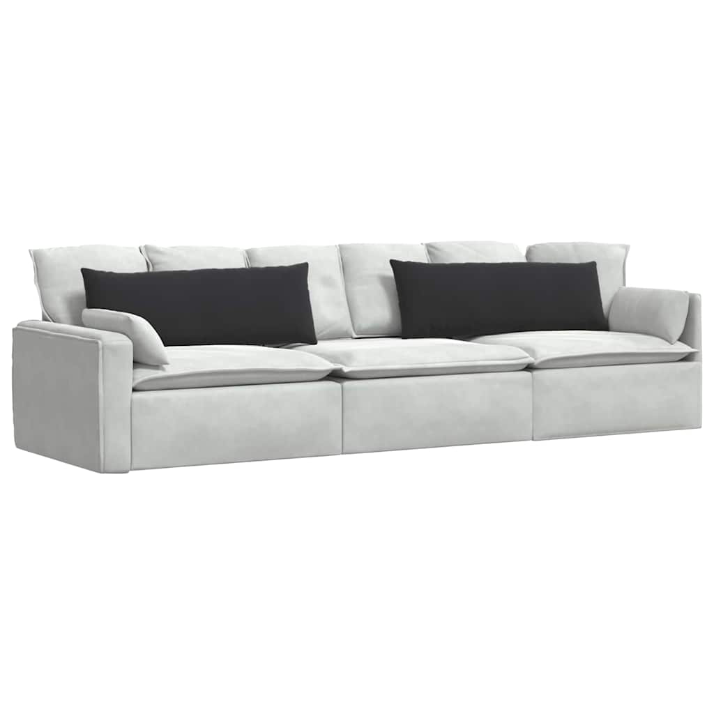 Sofakissen 2 pcs Schwarz 120 x 40 cm Cordstoff