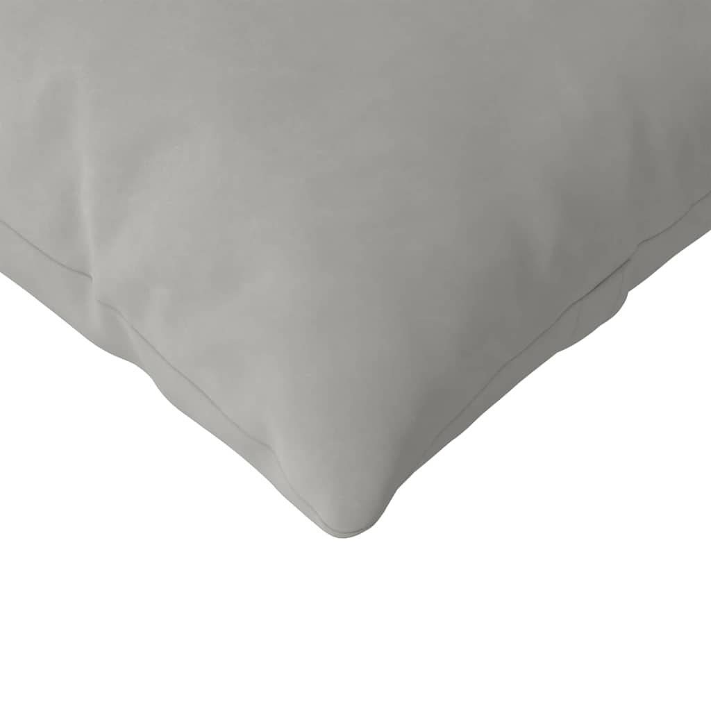 Sofakissen 2 Stk. Stoff Hellgrau 120 x 40 cm