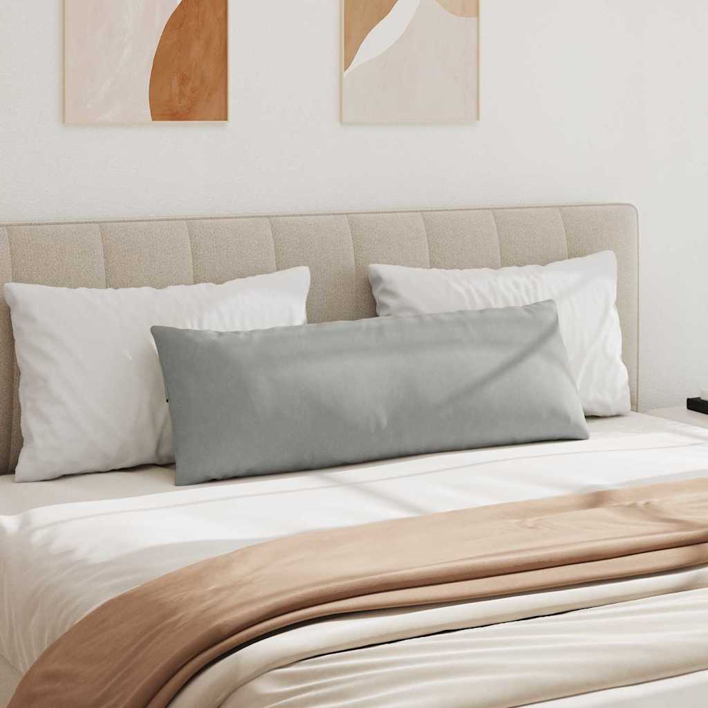 Sofakissen 2 Stk. Stoff Hellgrau 120 x 40 cm
