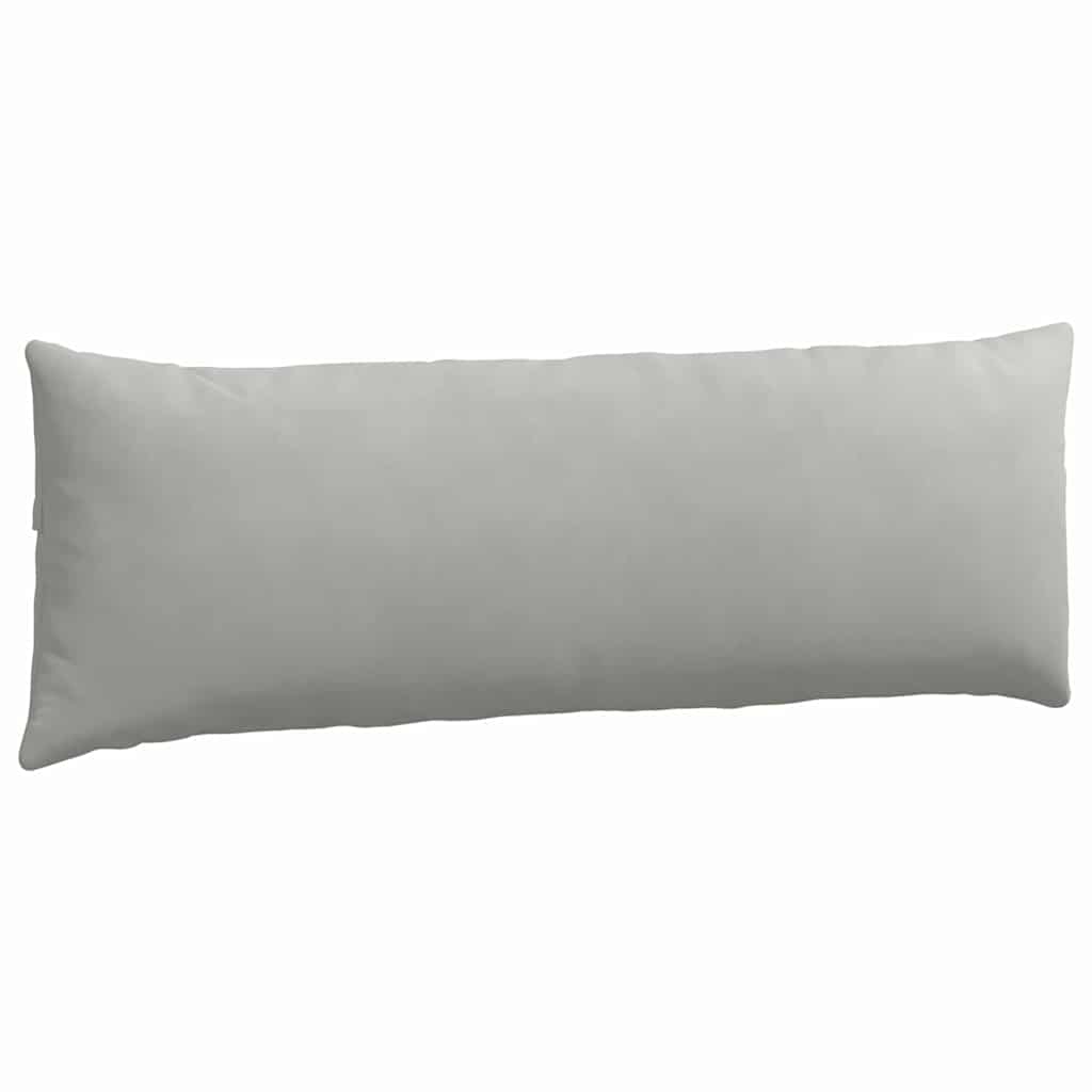 Sofakissen 2 Stk. Stoff Hellgrau 120 x 40 cm