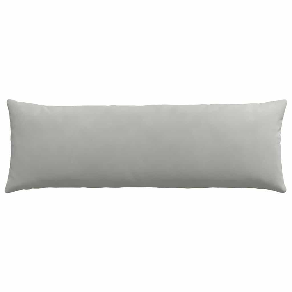Sofakissen 2 Stk. Stoff Hellgrau 120 x 40 cm