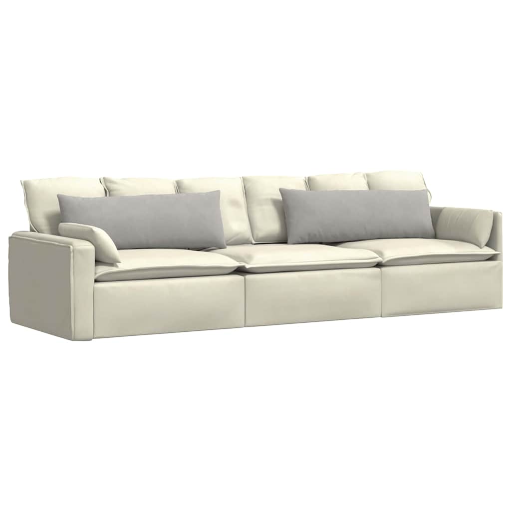 Sofakissen 2 Stk. Stoff Hellgrau 120 x 40 cm