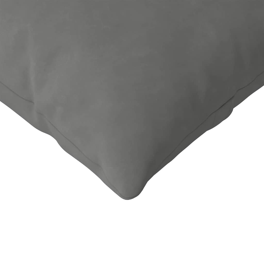 Sofakissen 2 Stk. Stoff Dunkelgrau 120 x 40 cm