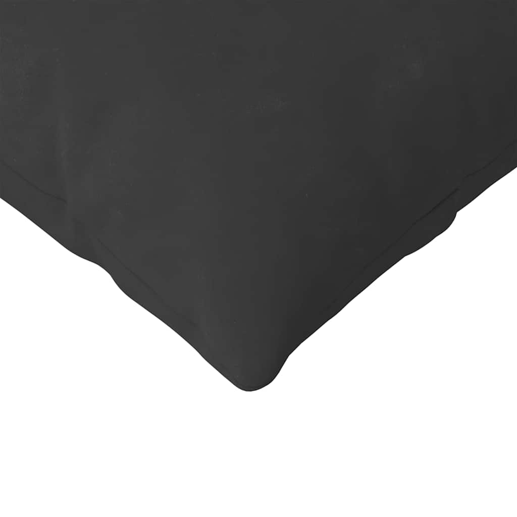 Sofakissen 2 Stk. Stoff Schwarz 120 x 40 cm