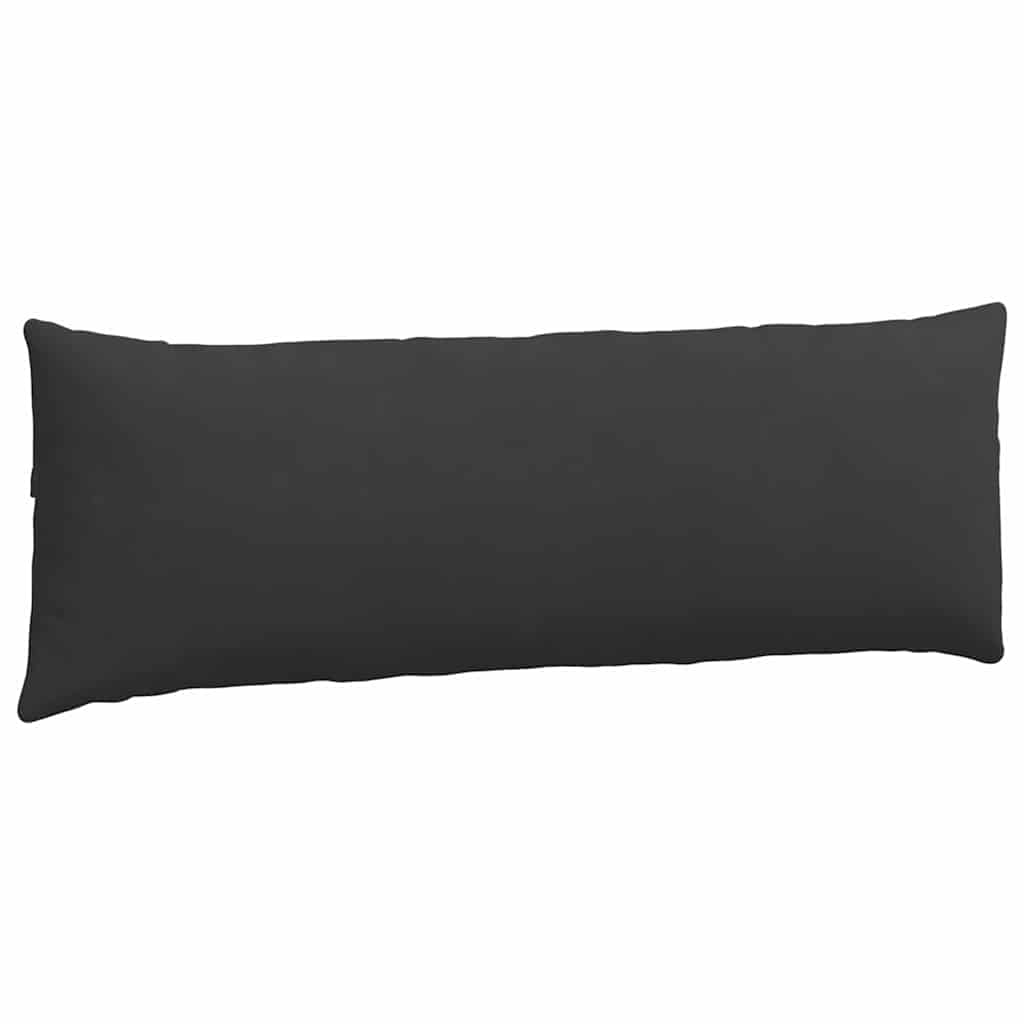 Sofakissen 2 Stk. Stoff Schwarz 120 x 40 cm