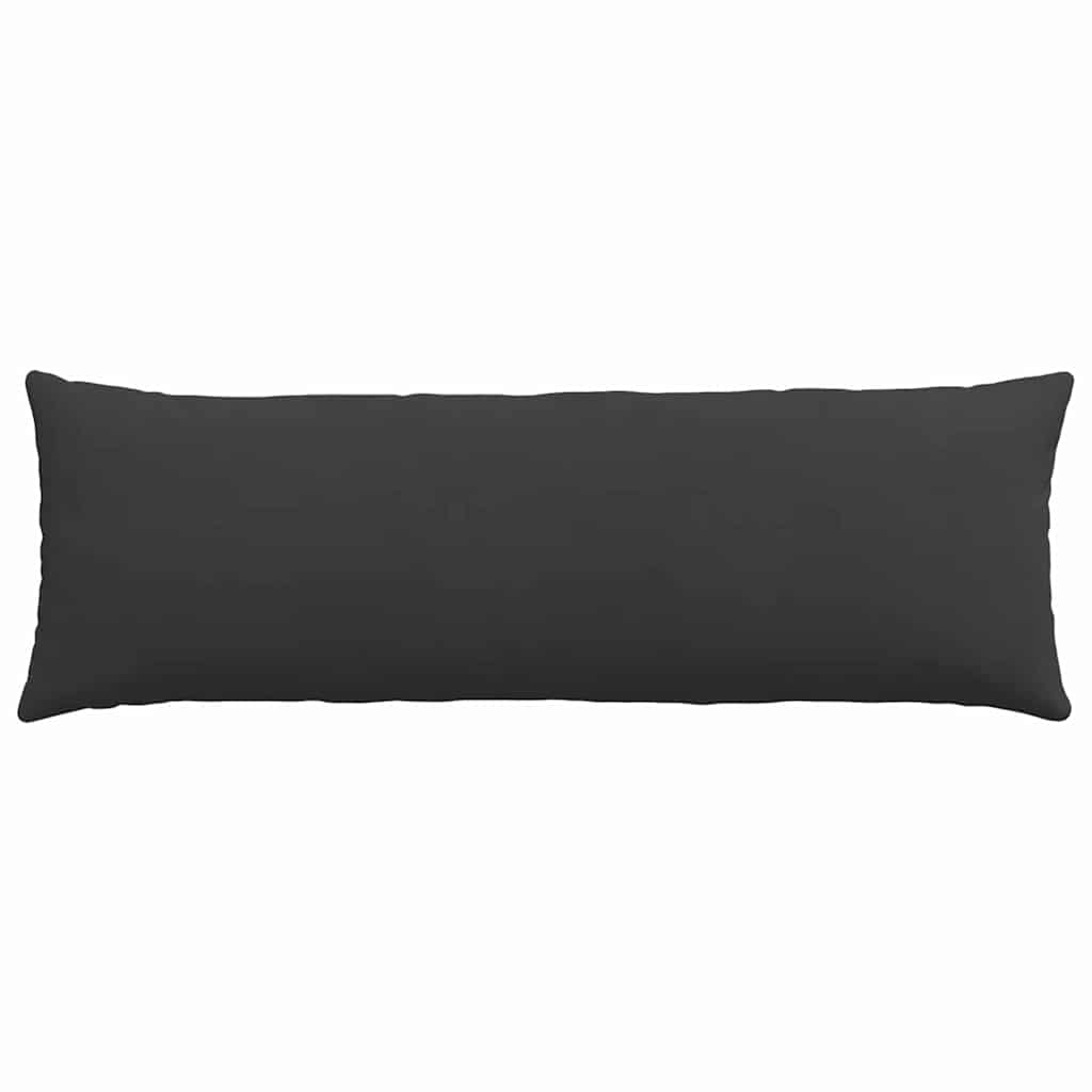 Sofakissen 2 Stk. Stoff Schwarz 120 x 40 cm
