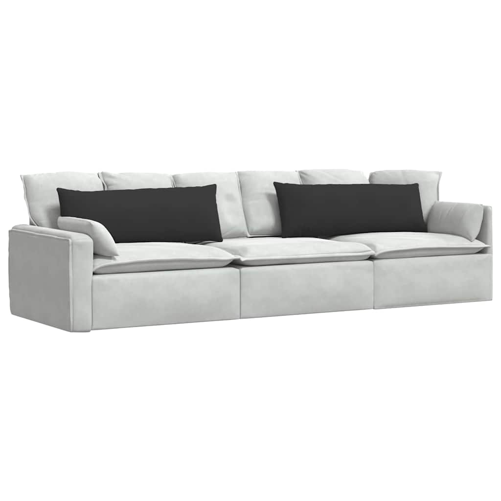 Sofakissen 2 Stk. Stoff Schwarz 120 x 40 cm