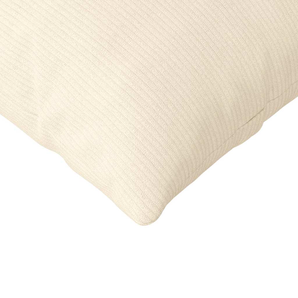 Sofakissen 2 pcs Creme 120 x 40 cm Cordstoff