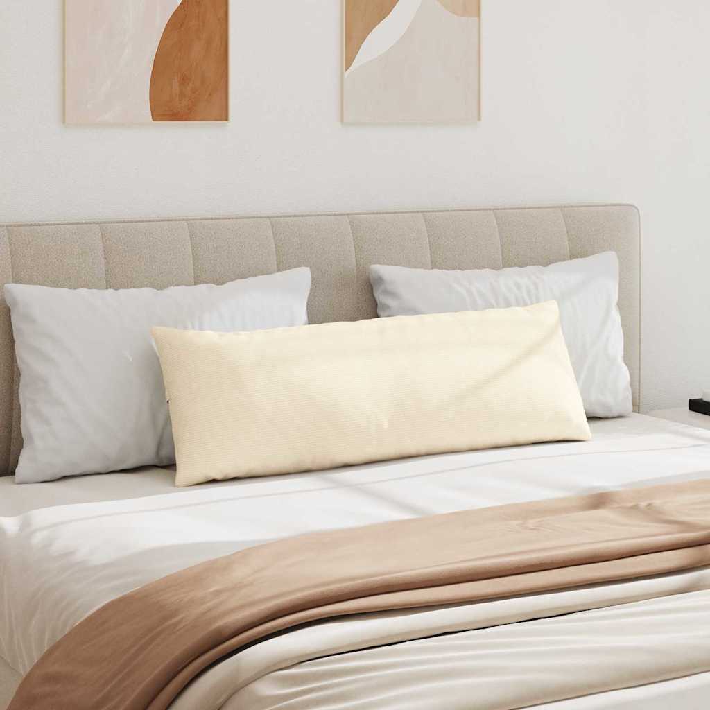 Sofakissen 2 pcs Creme 120 x 40 cm Cordstoff