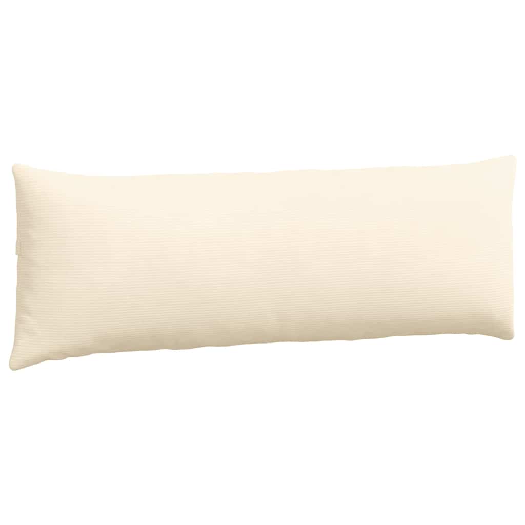 Sofakissen 2 pcs Creme 120 x 40 cm Cordstoff