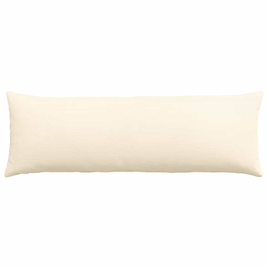 Sofakissen 2 pcs Creme 120 x 40 cm Cordstoff