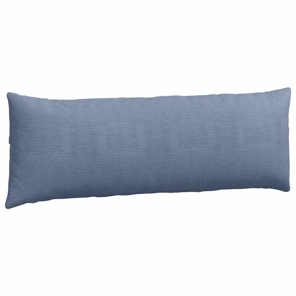 Sofakissen 2 pcs Blau 120 x 40 cm Cordstoff