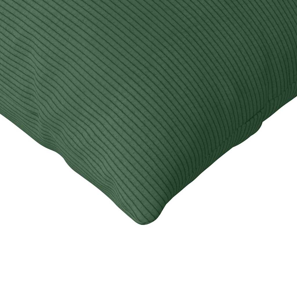 Sofakissen 2 pcs Dunkelgrün 120 x 40 cm Cordstoff