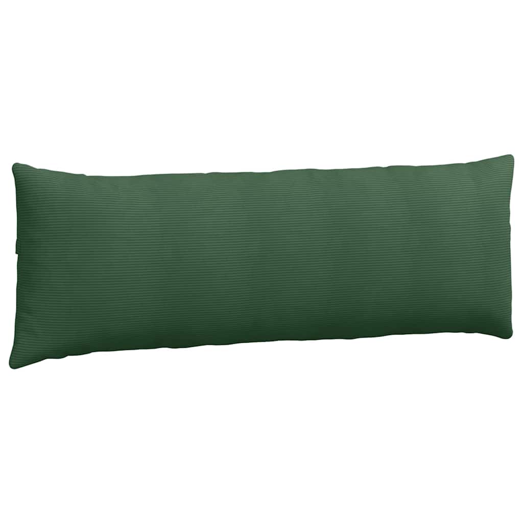 Sofakissen 2 pcs Dunkelgrün 120 x 40 cm Cordstoff