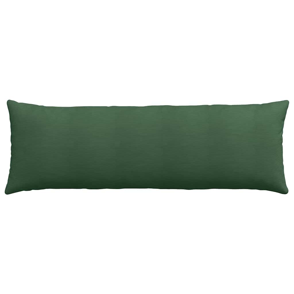 Sofakissen 2 pcs Dunkelgrün 120 x 40 cm Cordstoff