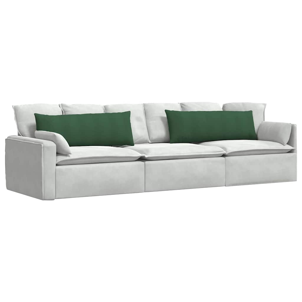 Sofakissen 2 pcs Dunkelgrün 120 x 40 cm Cordstoff
