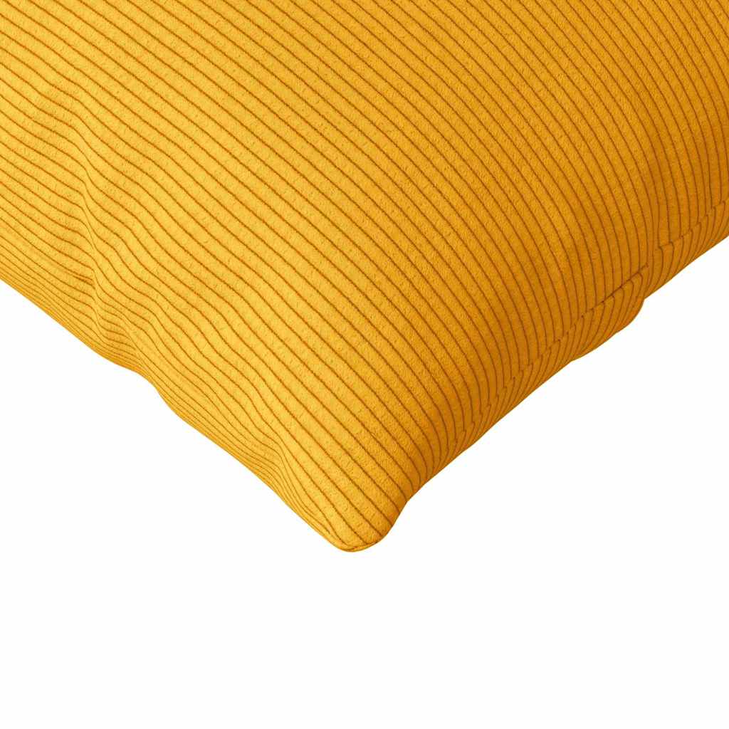 Sofakissen 2 pcs Helles Gelb 120 x 40 cm Cordstoff