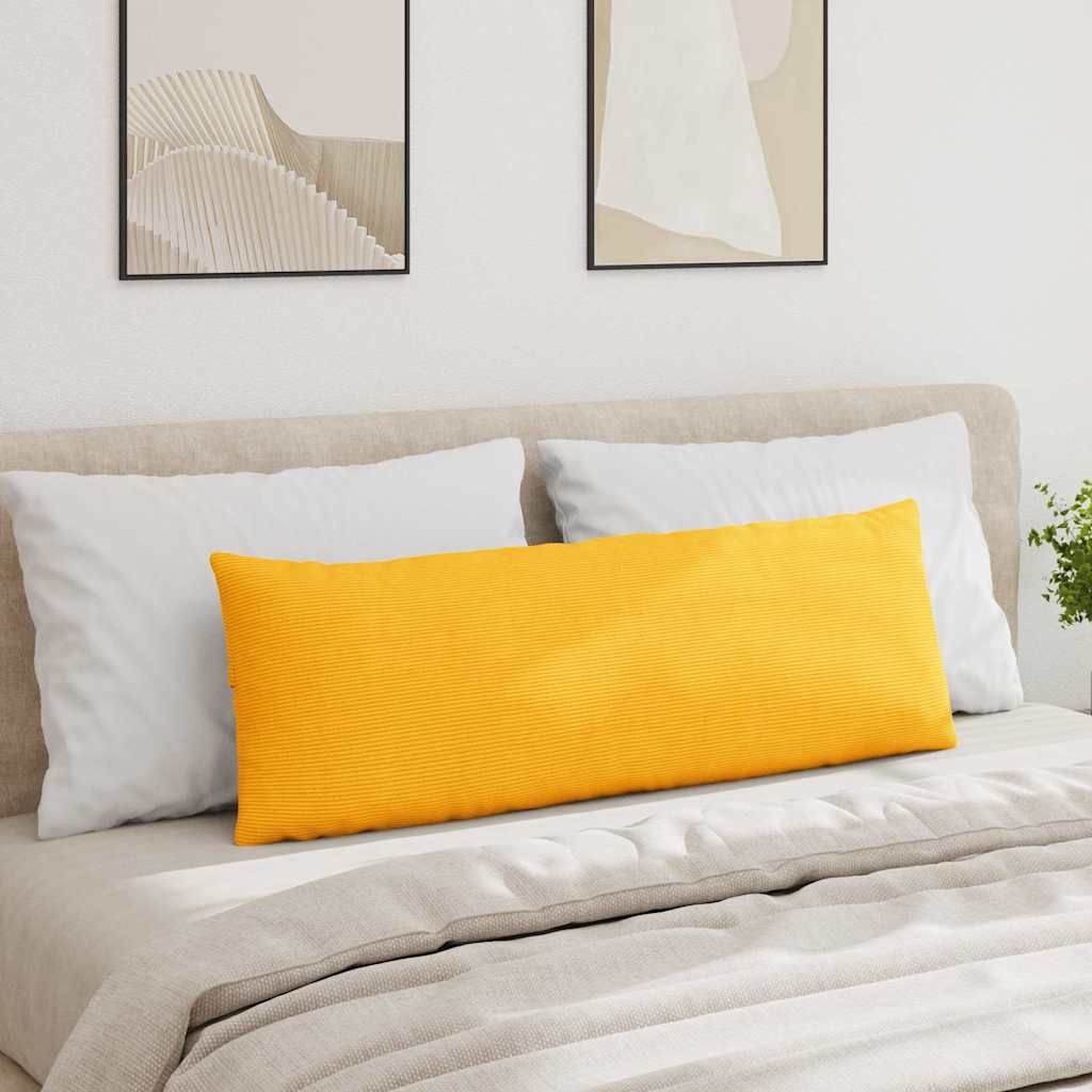 Sofakissen 2 pcs Helles Gelb 120 x 40 cm Cordstoff