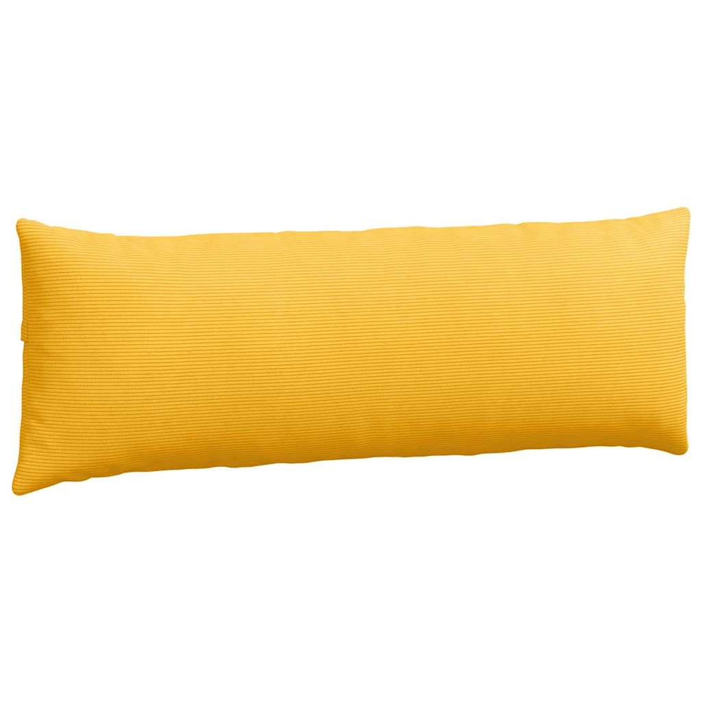 Sofakissen 2 pcs Helles Gelb 120 x 40 cm Cordstoff