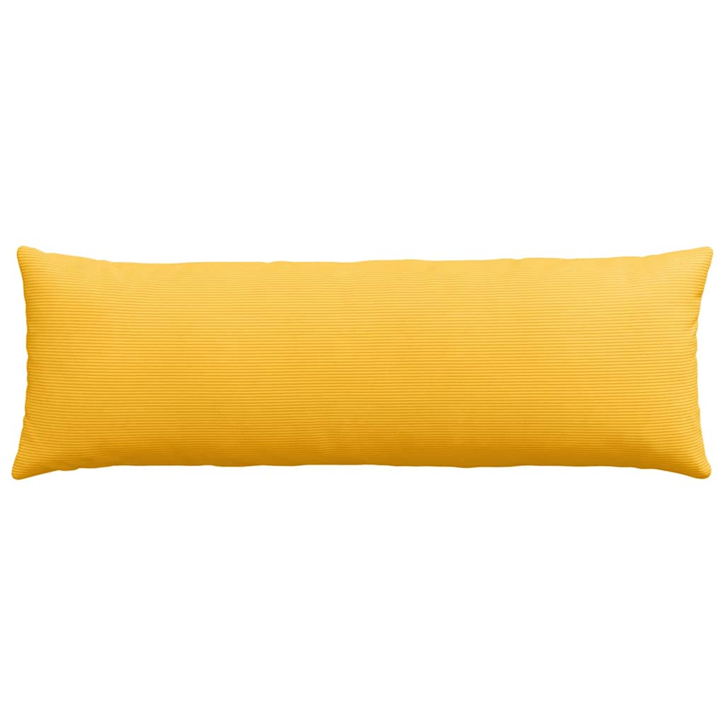 Sofakissen 2 pcs Helles Gelb 120 x 40 cm Cordstoff