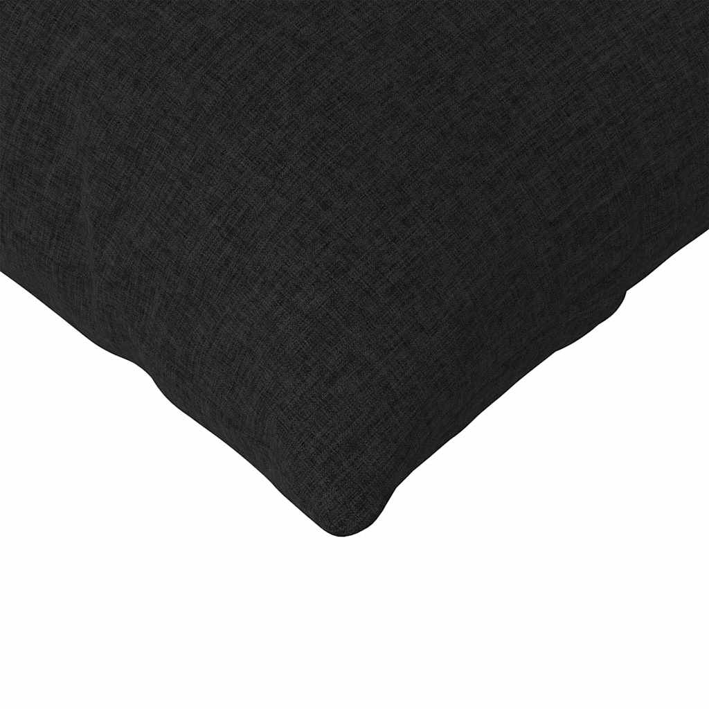 Sofakissen 2 stk. Stoff Schwarz 145 x 40 cm