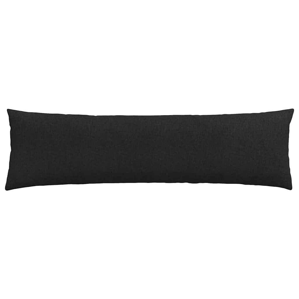 Sofakissen 2 stk. Stoff Schwarz 145 x 40 cm