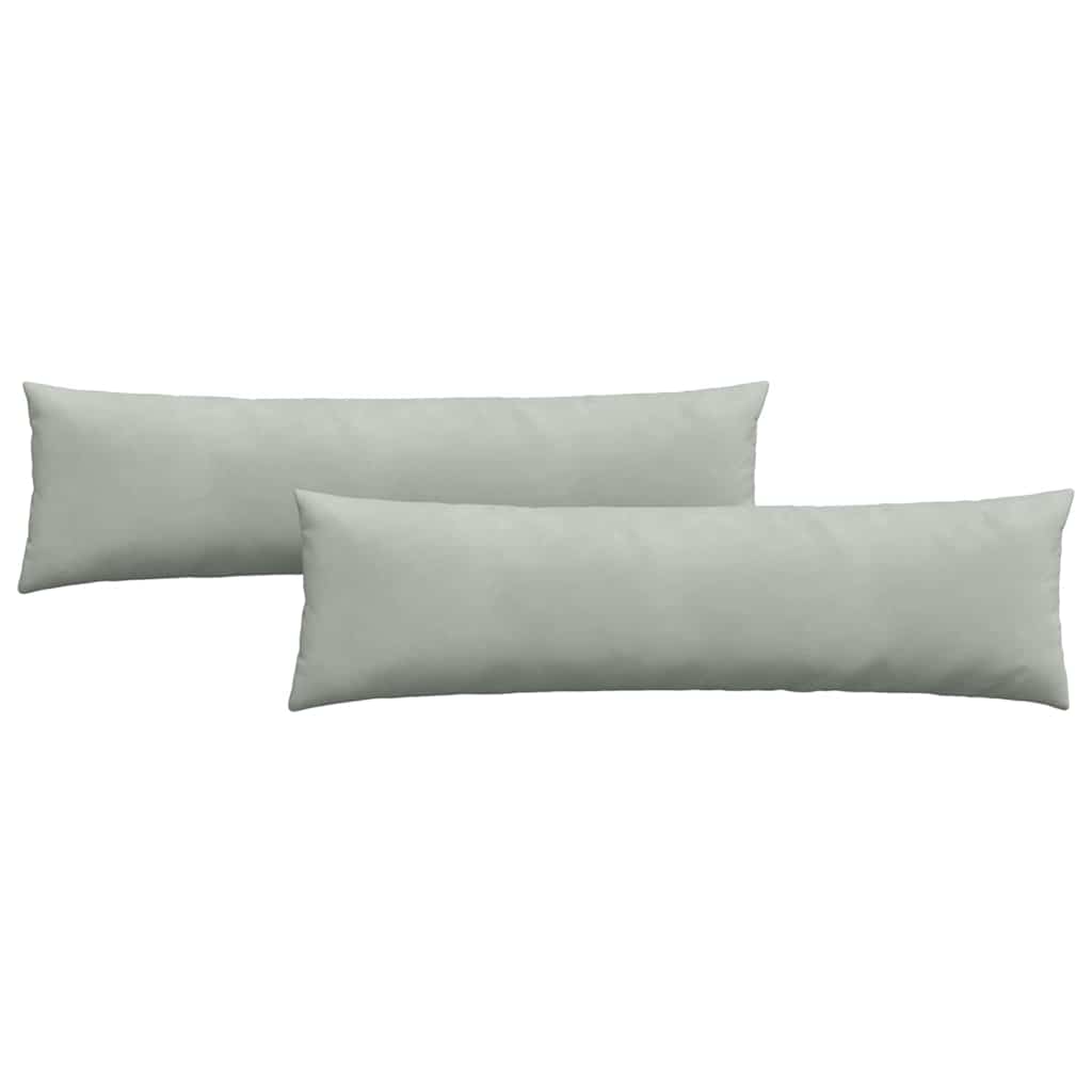 Sofakissen 2 pcs Hellgrau 145 x 40 cm Cordstoff