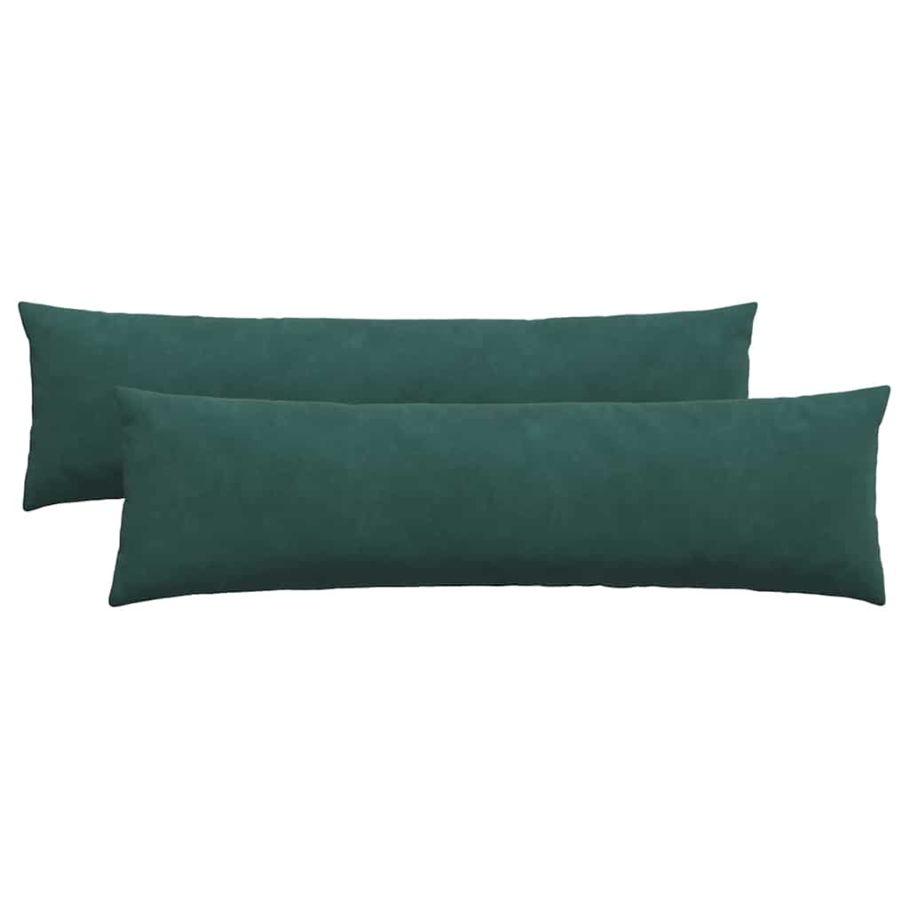 Sofakissen 2 pcs Dunkelgrün 145 x 40 cm Cordstoff