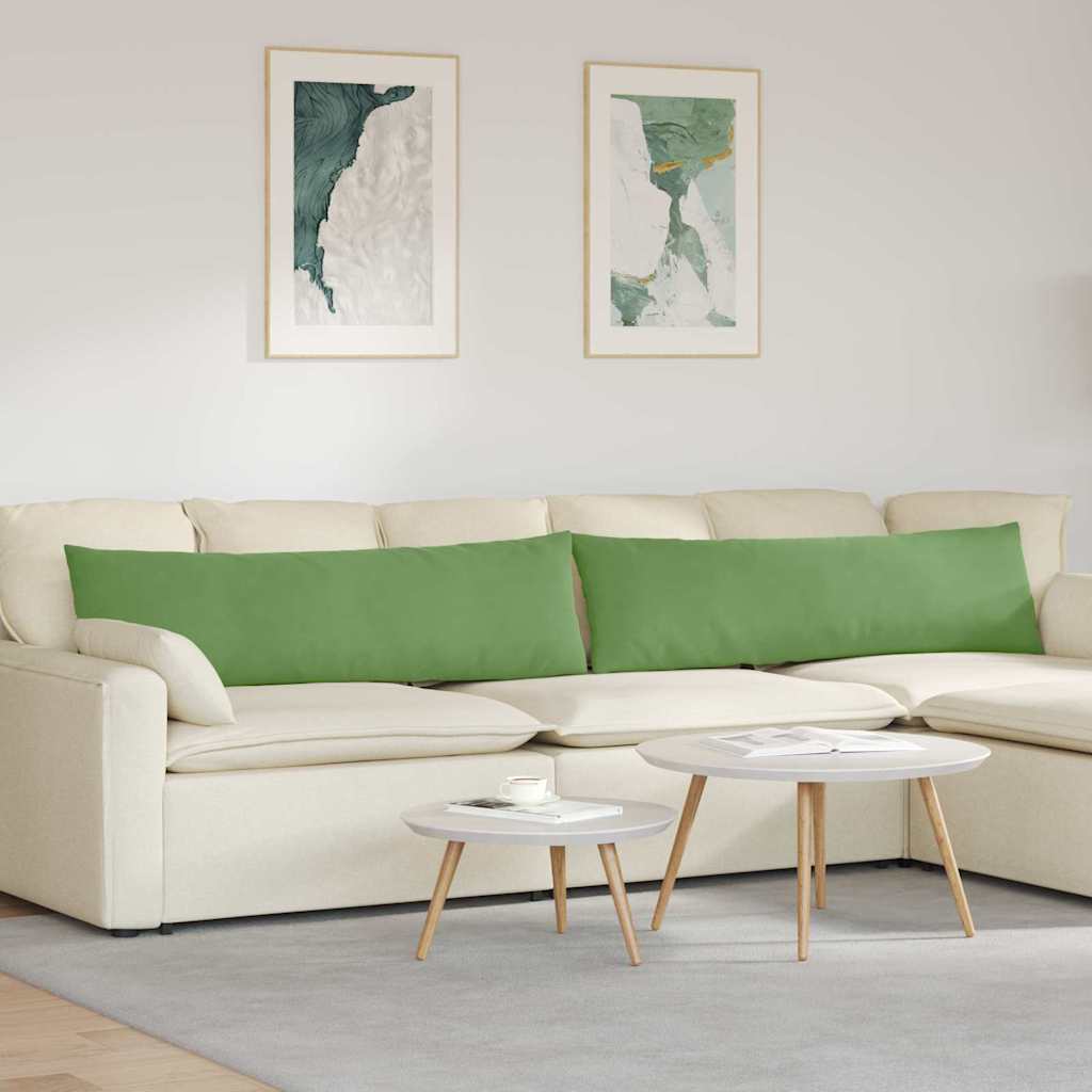 Sofakissen 2 pcs Hellgrün 145 x 40 cm Cordstoff