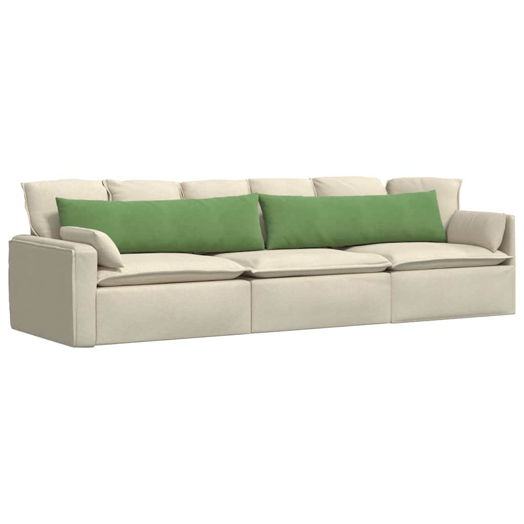 Sofakissen 2 pcs Hellgrün 145 x 40 cm Cordstoff
