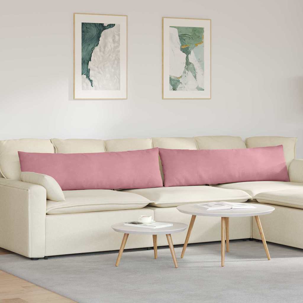 Sofakissen 2 pcs Rosa 145 x 40 cm Cordstoff