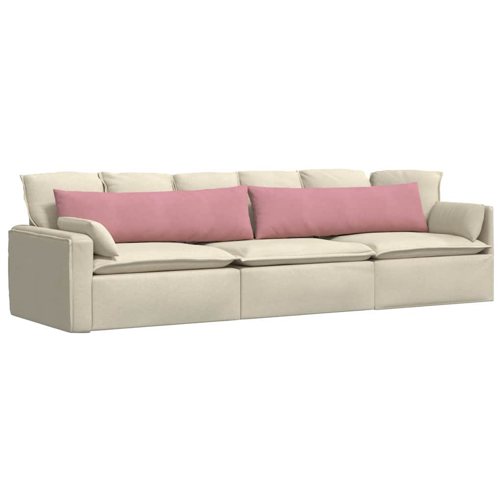 Sofakissen 2 pcs Rosa 145 x 40 cm Cordstoff