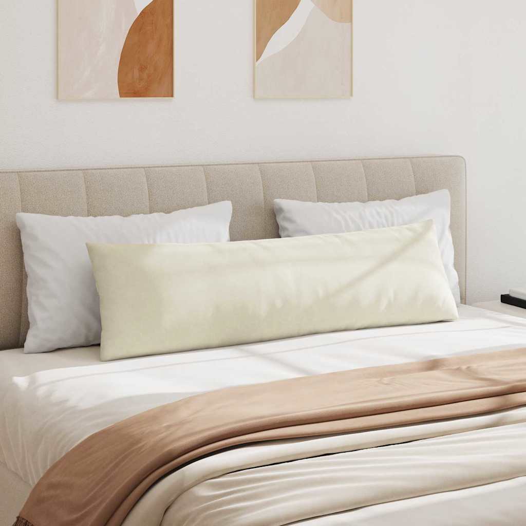 Sofakissen 2 pcs Creme 145 x 40 cm Cordstoff