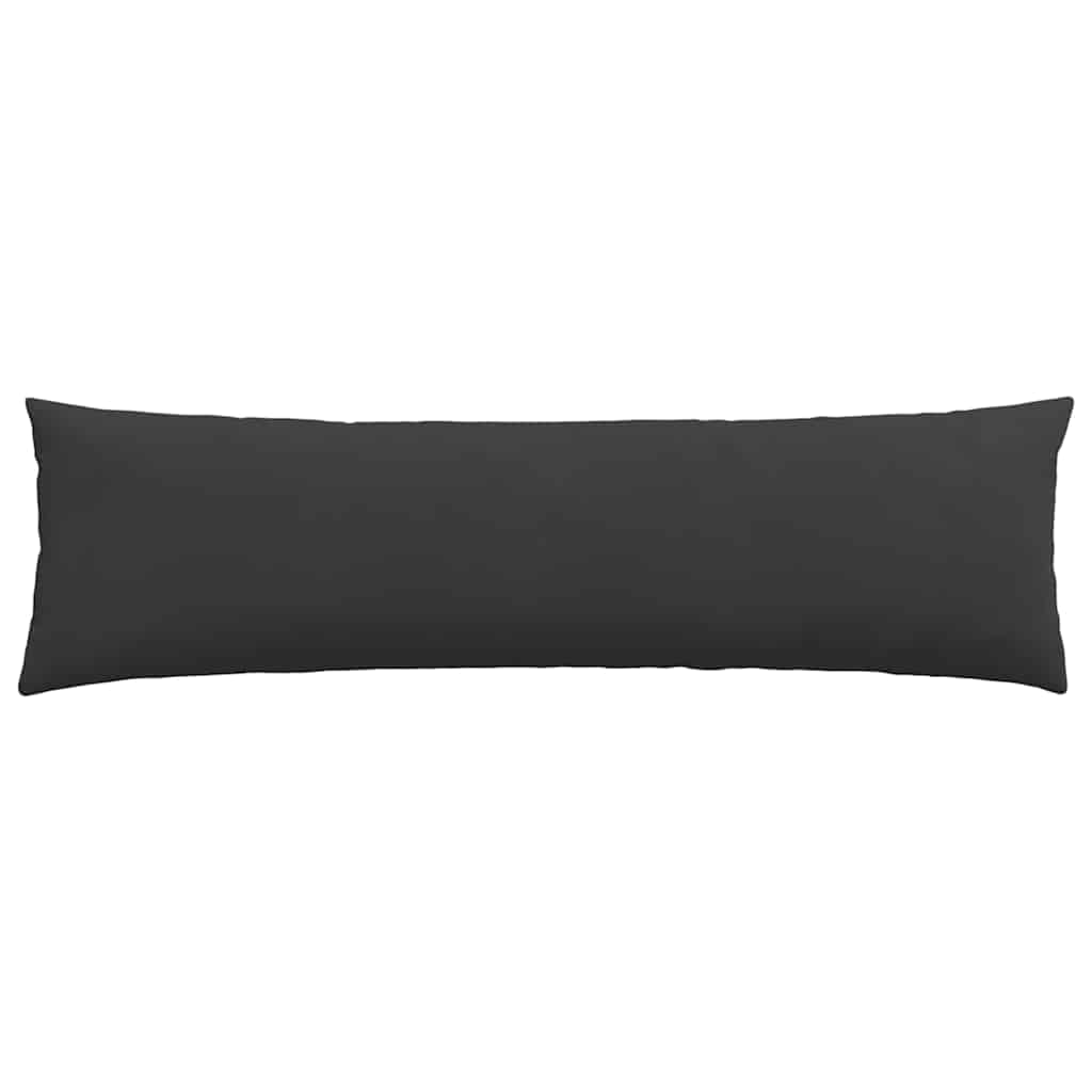 Sofakissen 2 Stk. Stoff Schwarz 145 x 40 cm