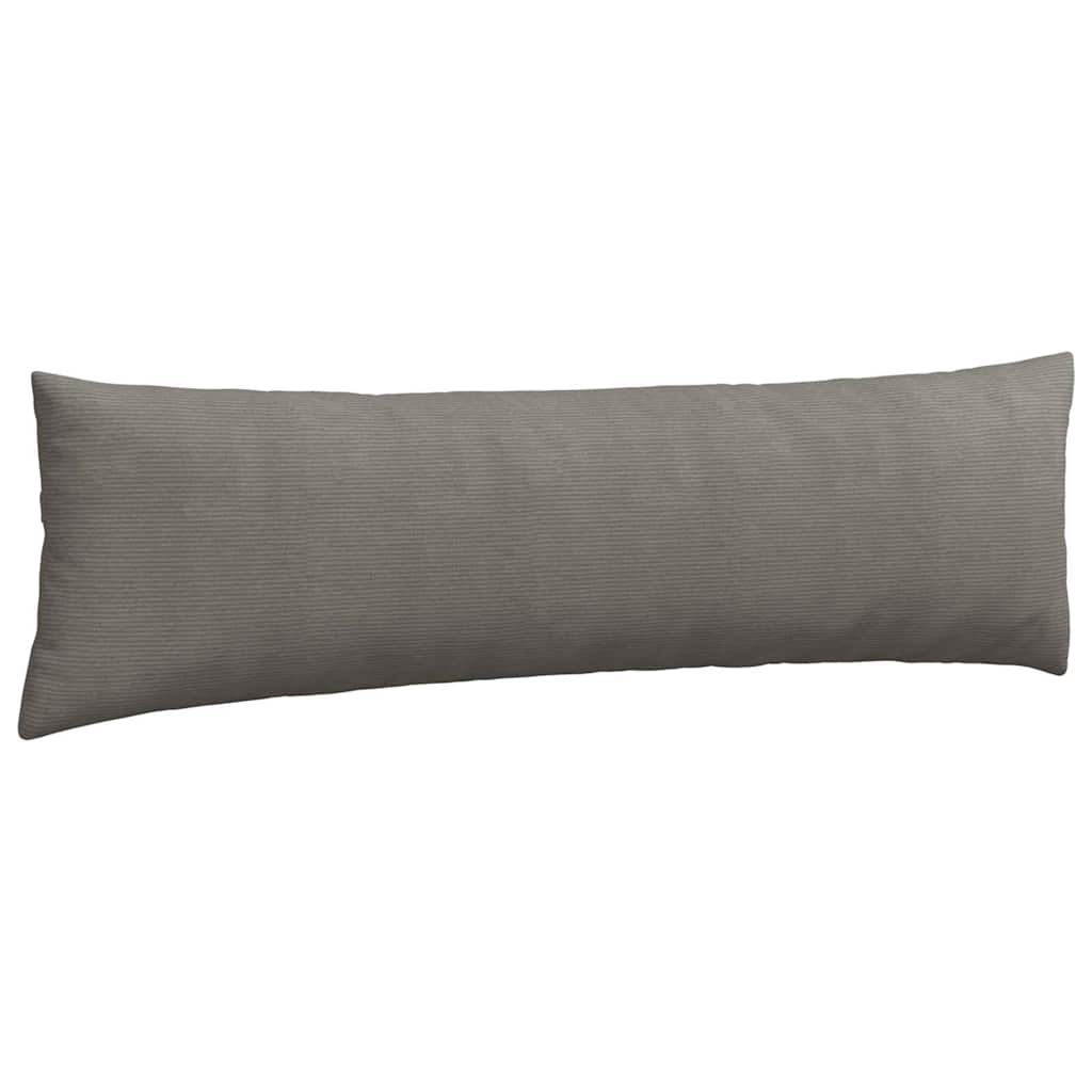 Sofakissen 2 pcs Hellgrau 145 x 40 cm Cordstoff