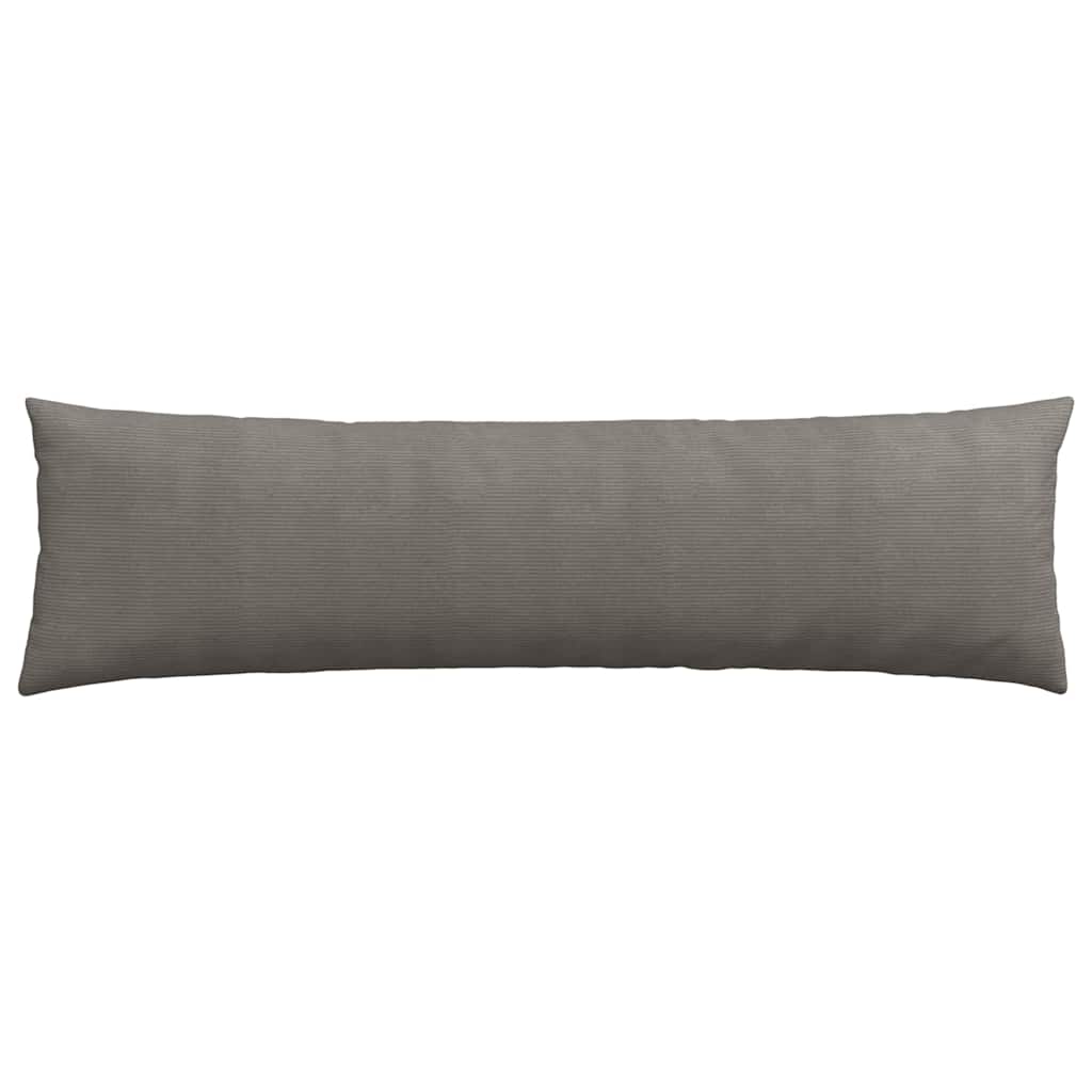 Sofakissen 2 pcs Hellgrau 145 x 40 cm Cordstoff
