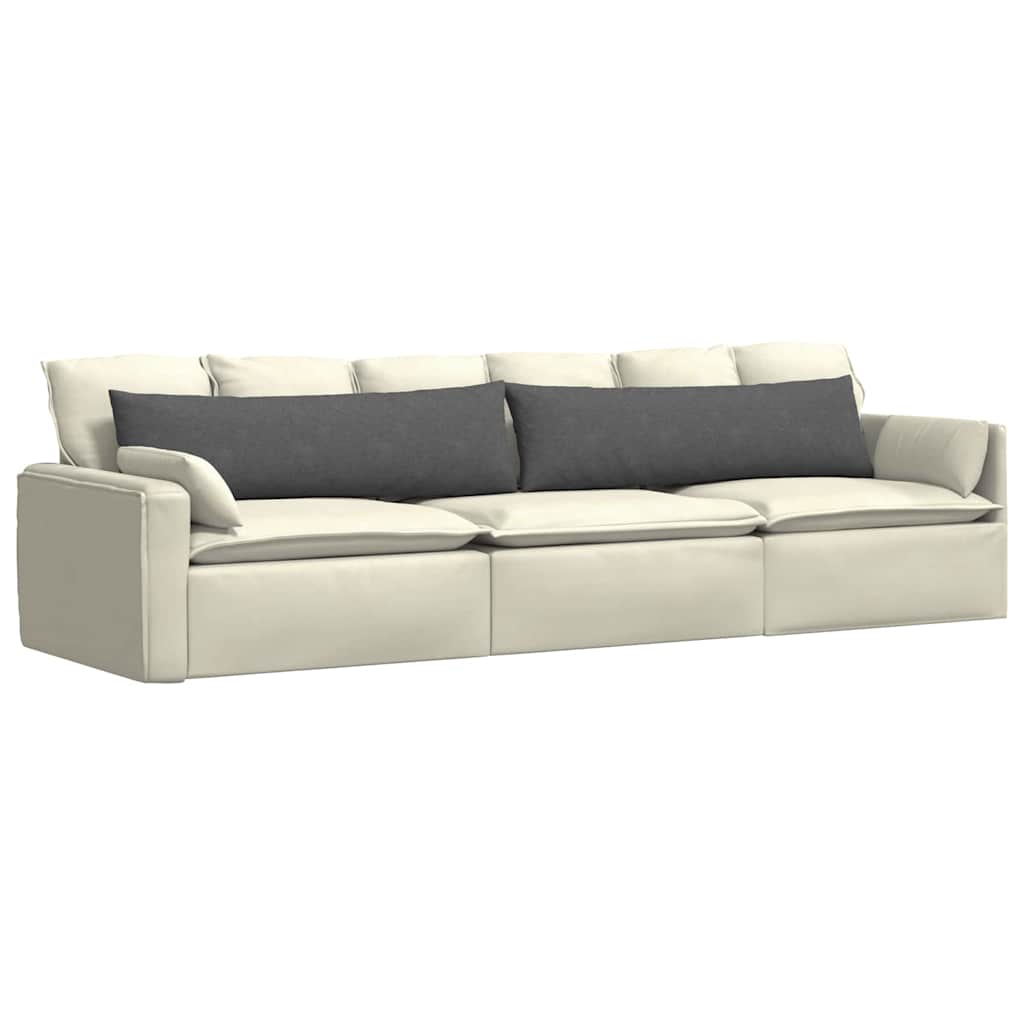 Sofakissen 2 pcs Dunkelgrau 145 x 40 cm Cordstoff
