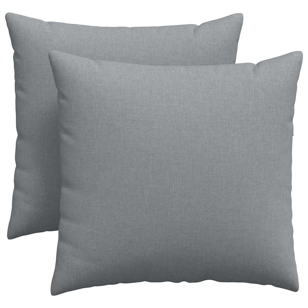 Sofakissen 2 stk. Stoff Hellgrau 45 x 45 cm