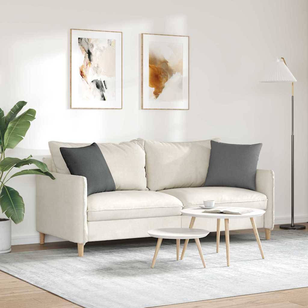 Sofakissen 2 stk. Stoff Dunkelgrau 45 x 45 cm