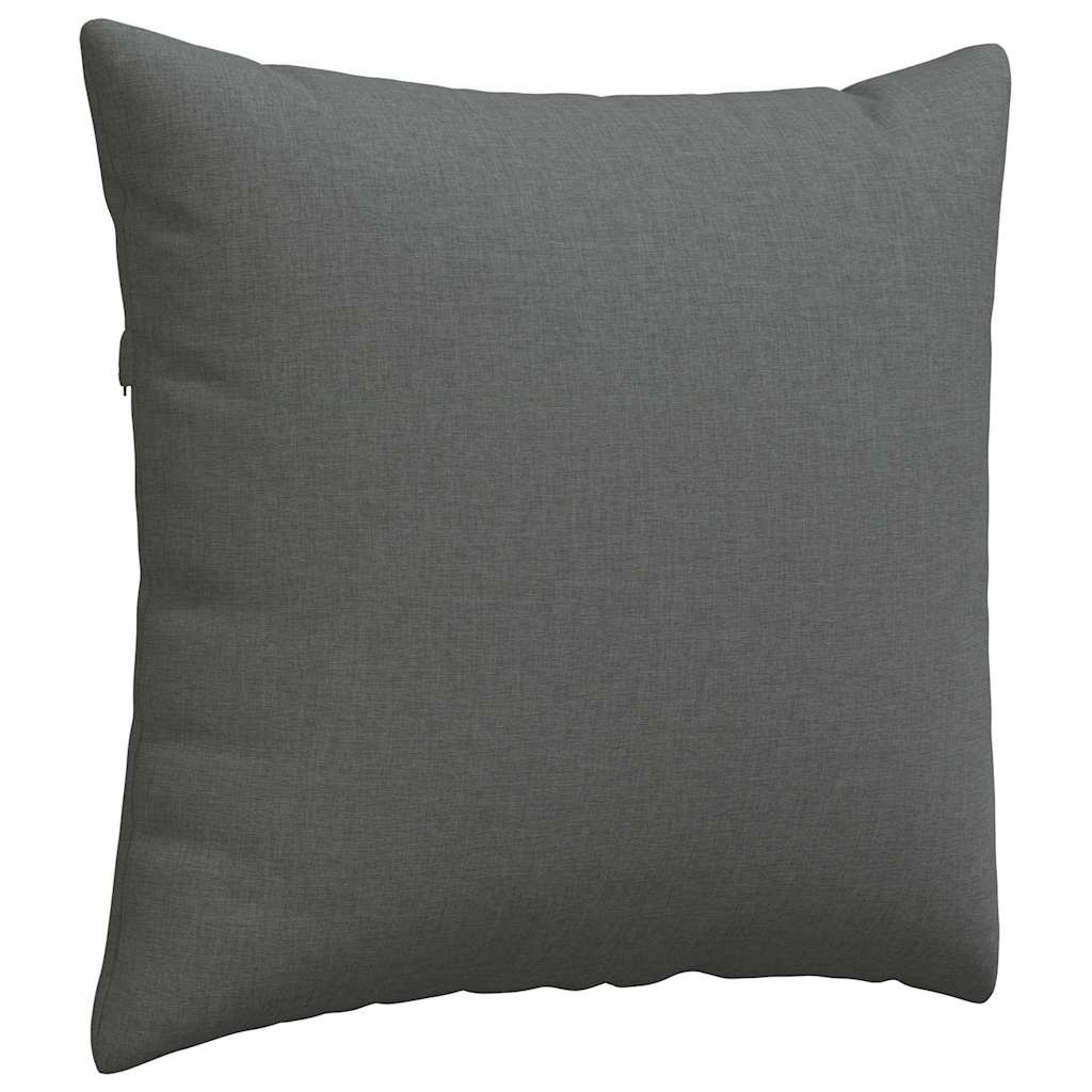 Sofakissen 2 stk. Stoff Dunkelgrau 45 x 45 cm