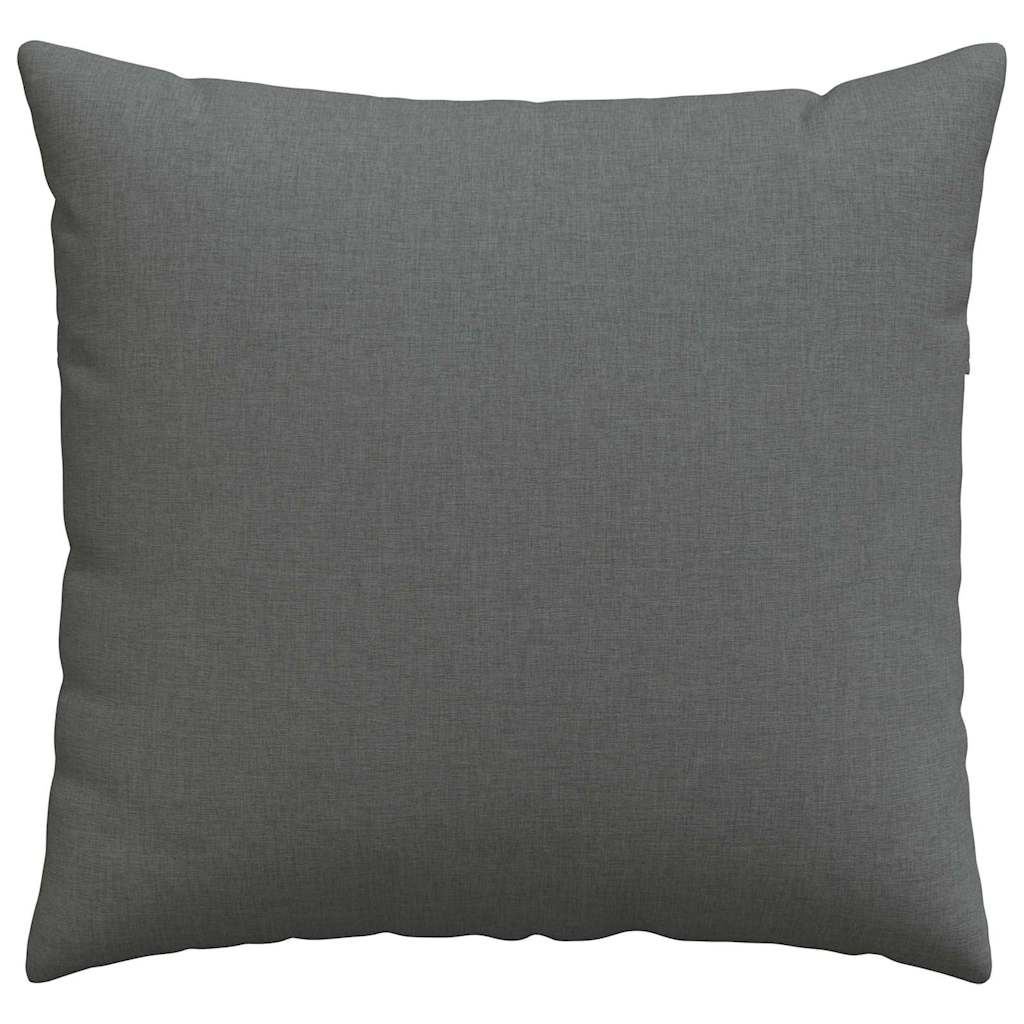 Sofakissen 2 stk. Stoff Dunkelgrau 45 x 45 cm
