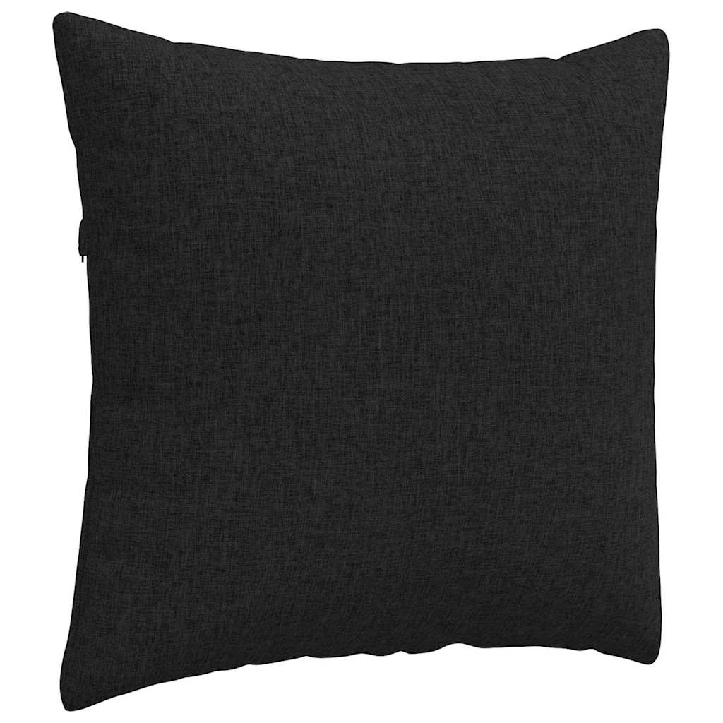 Sofakissen 2 stk. Stoff Schwarz 45 x 45 cm
