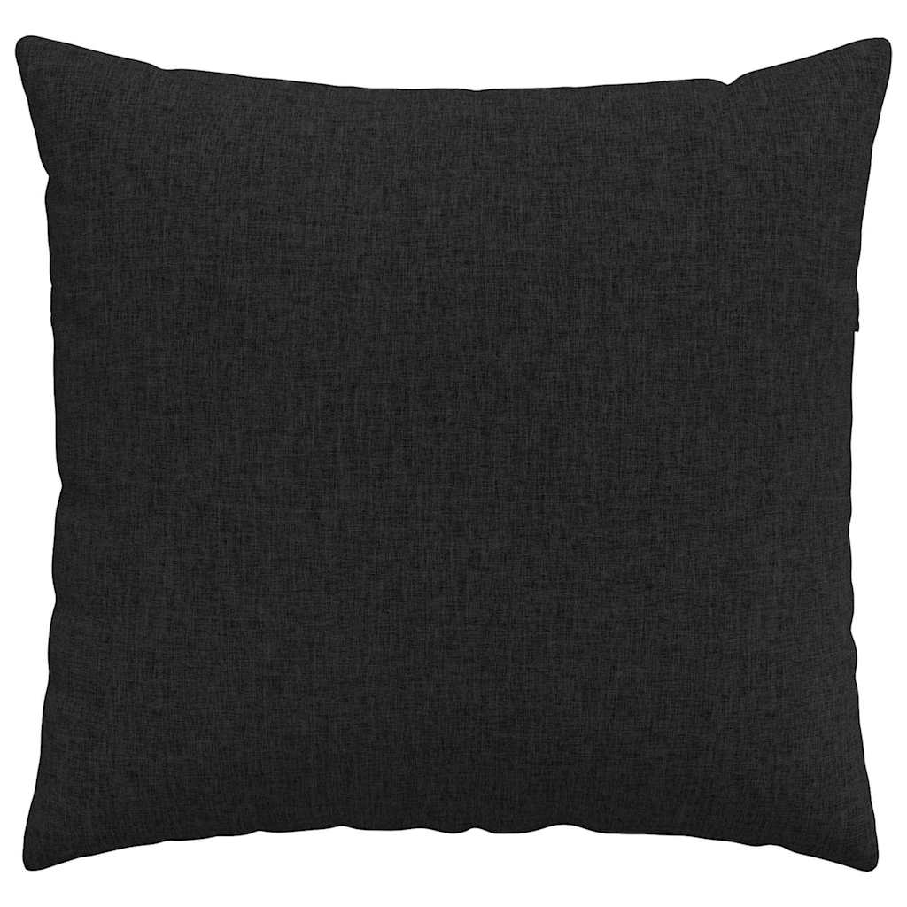 Sofakissen 2 stk. Stoff Schwarz 45 x 45 cm
