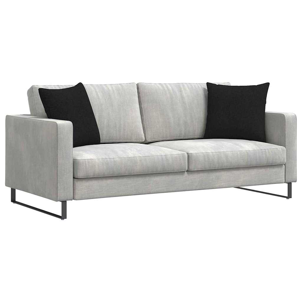 Sofakissen 2 stk. Stoff Schwarz 45 x 45 cm